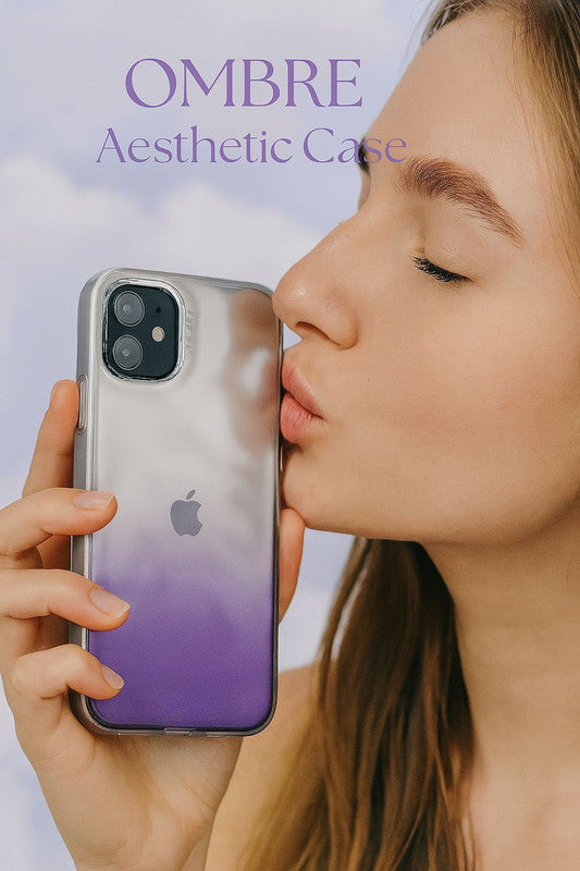 Ombre Holographic Shade Luxury Rainbow Gradient Lens Metallic Sparkly Cute Women Girl Protective Cover